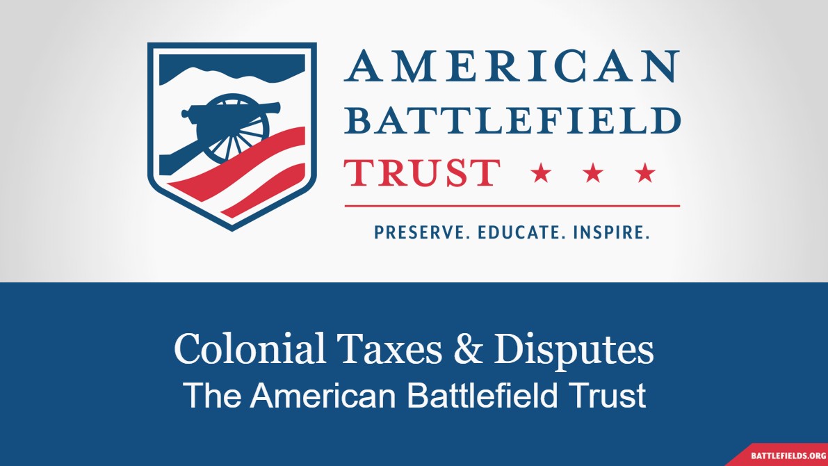 Colonial Taxes and Disputes Lesson Plan PowerPoint