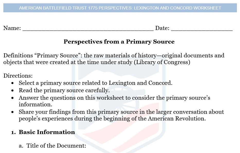 Lesson Plan Worksheet