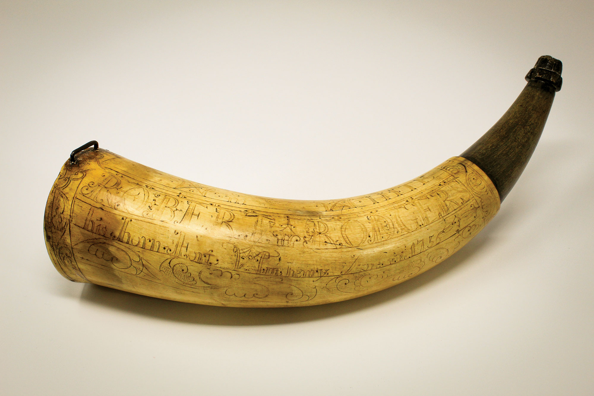 Civil War: Powder horn from the Civil War - Sullivan County