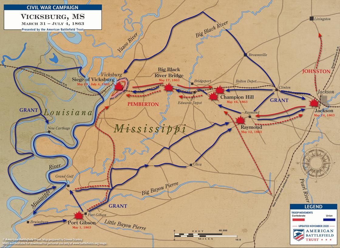 The Vicksburg Campaign: Approaching The Bastion City | American ...