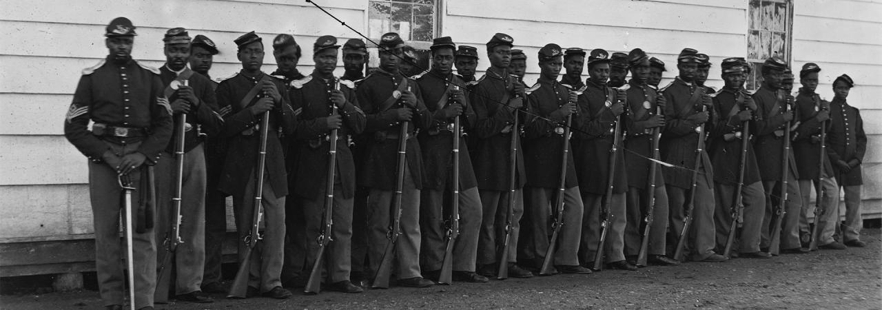 Photograph of the 4th United States Colored Troops