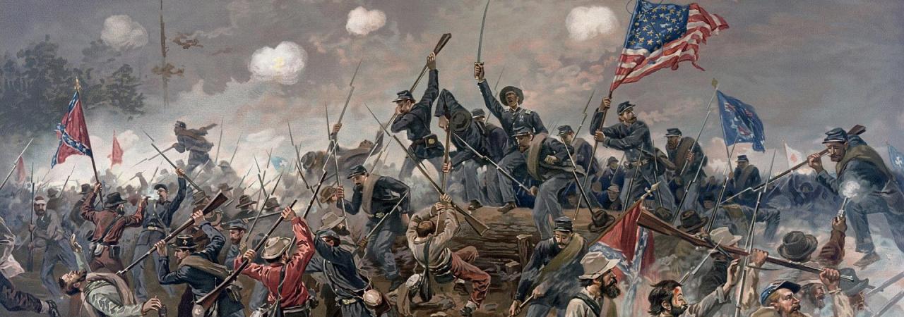 Battle of Spotsylvania by Thure de Thulstrup