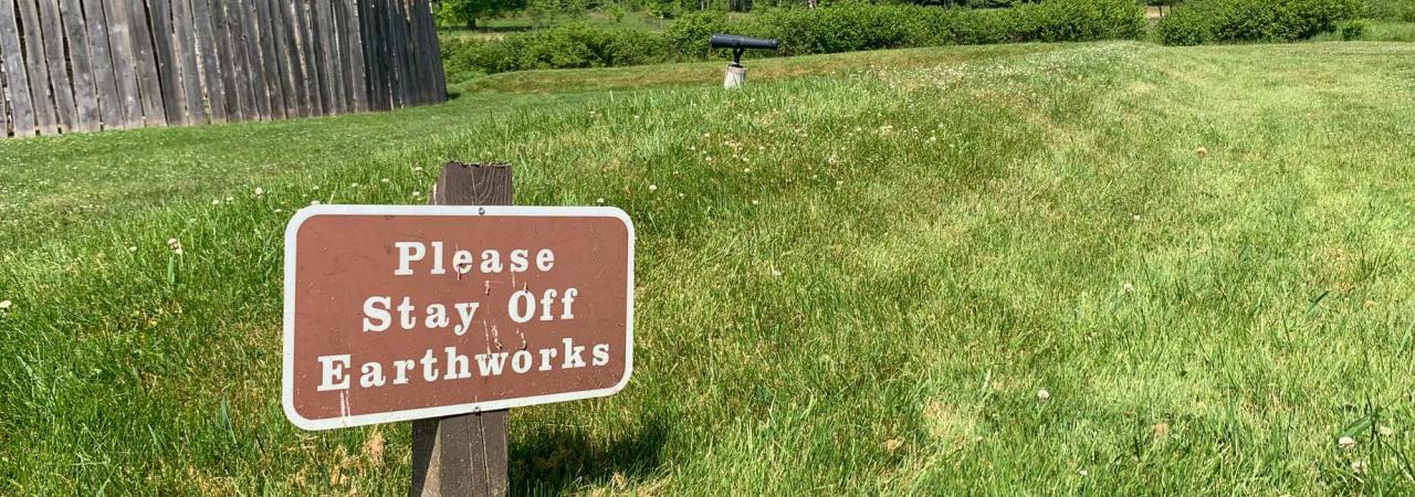 Earthworks at Fort Necessity National Battlefield, Farmington, Pa.