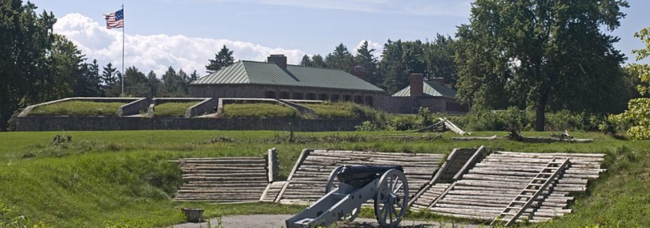 Old Fort Erie with cannons