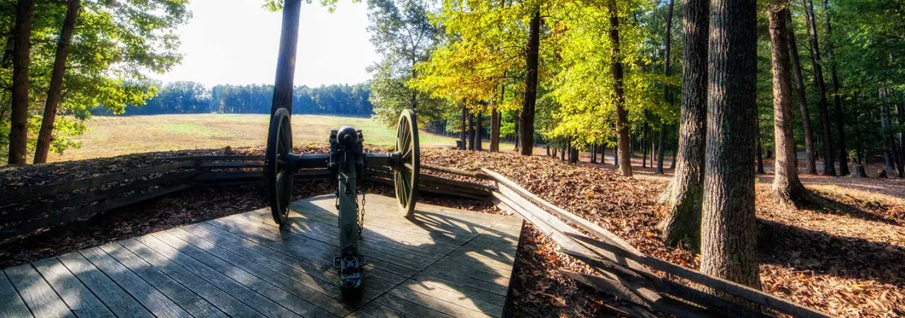 The Breakthrough Trail at Pamplin Historical Park, Petersburg, Va.