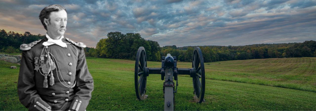 Tome Custer in front of Sailor's Creek Battlefield