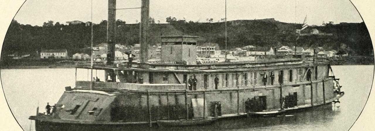 Photograph of a Civil War-era ship.