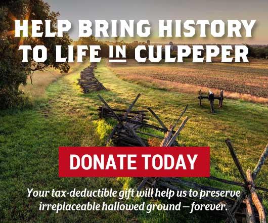 Help Bring History to Life in Culpeper