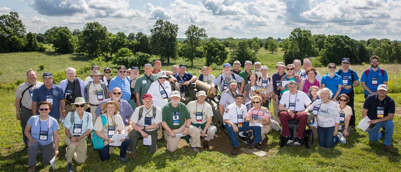 This is an image of a gathering at Perryville.