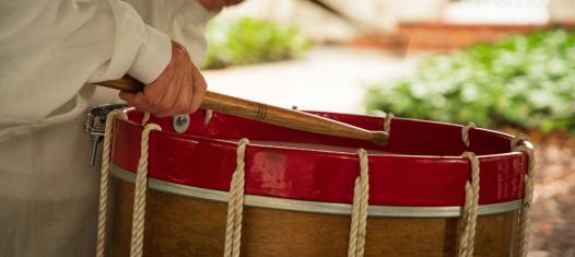 A Revolutionary War era drum