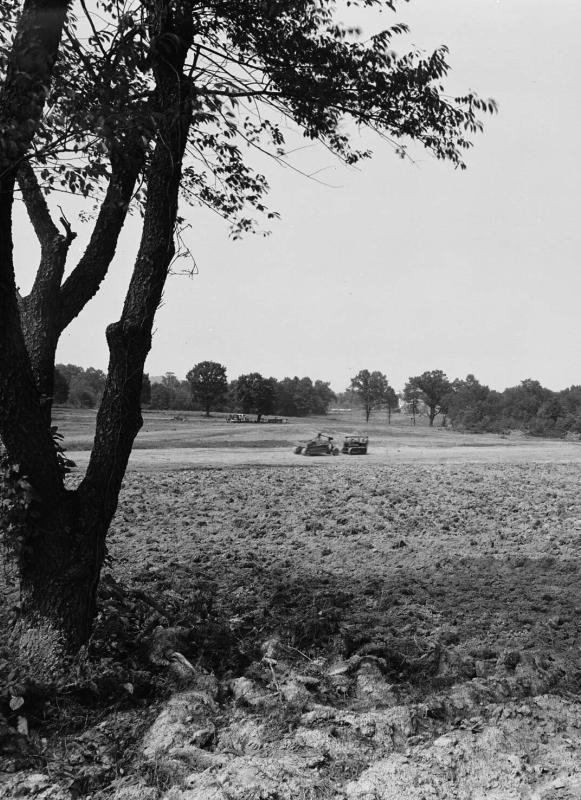 Gettysburg Country Club looking toward the clubhouse across the pond