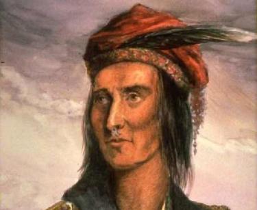 Le chef de guerre des Shawnees Tecumseh