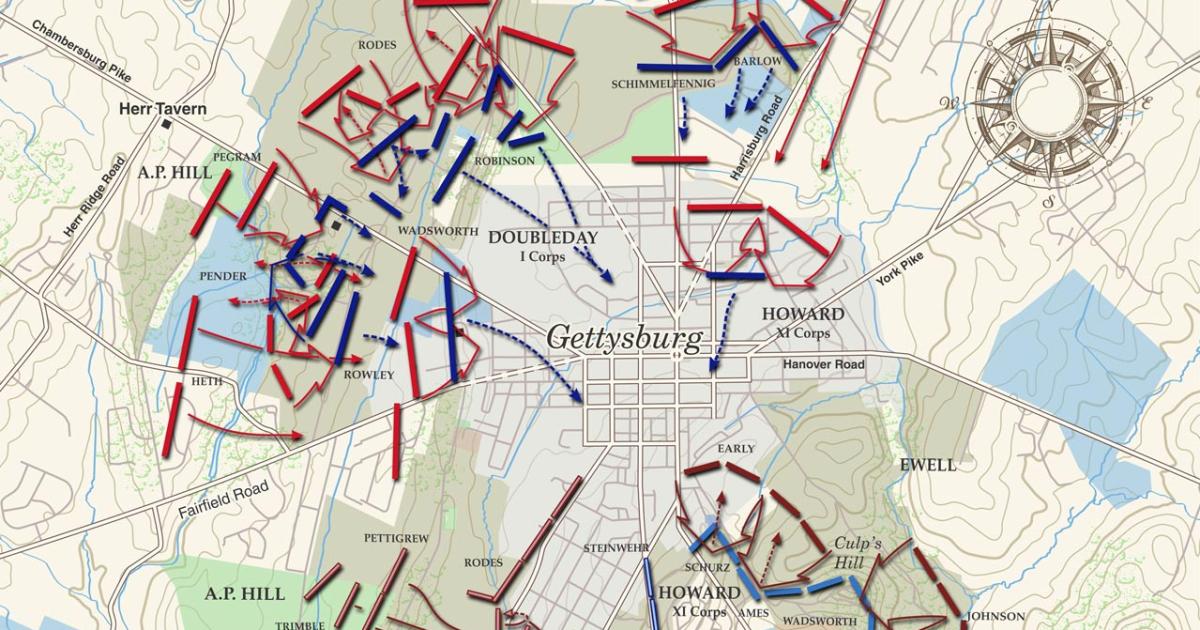 Gettysburg July 1 3 1863 American Battlefield Trust   Gettysburg  July 1 3 1863 (Now) (May 2020) 