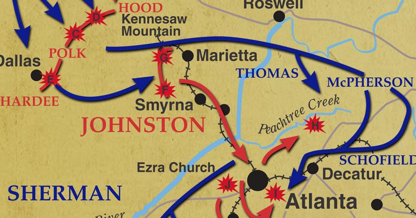 Atlanta Campaign Maps | American Battlefield Trust