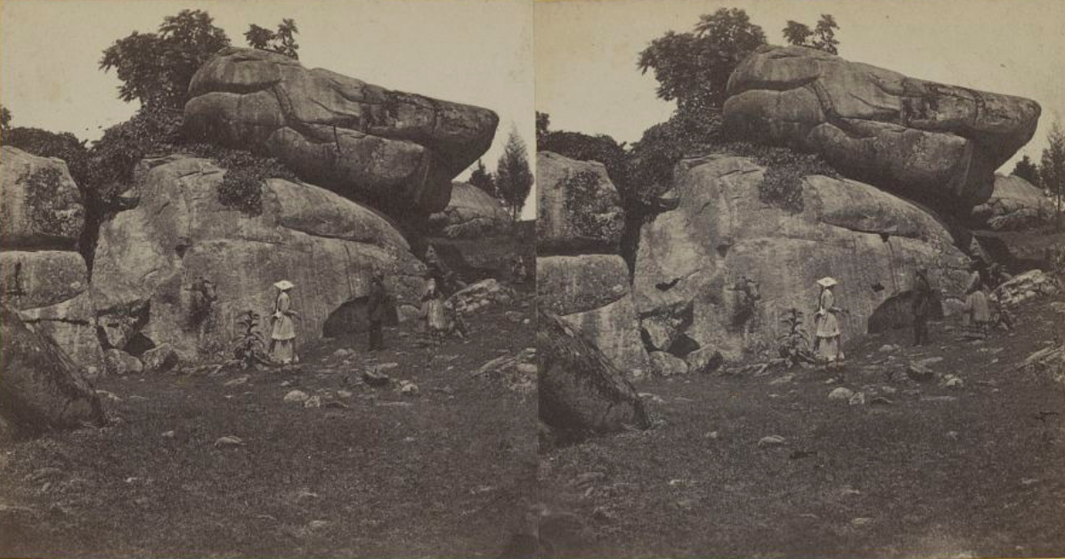 Little Round Top Seen From Devil's Den July 6th, 1863