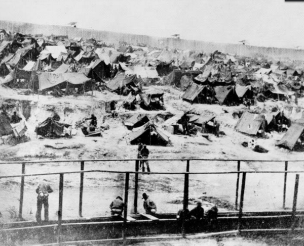 Andersonville Prison (looking southeast from the sinks), 1864