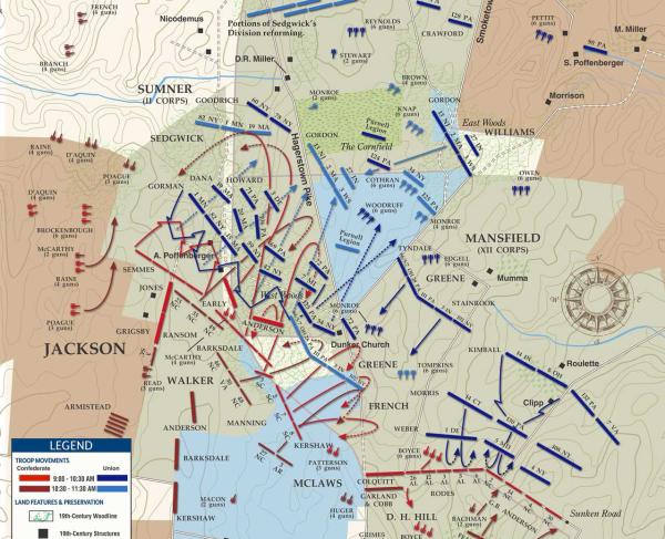 Antietam | East Woods | Sep 17, 1862 | 5:30 - 6:00 am | American ...