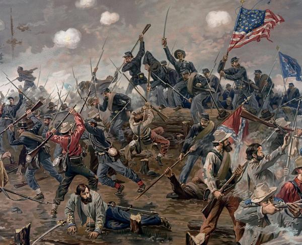 Battle of Spotsylvania by Thure de Thulstrup