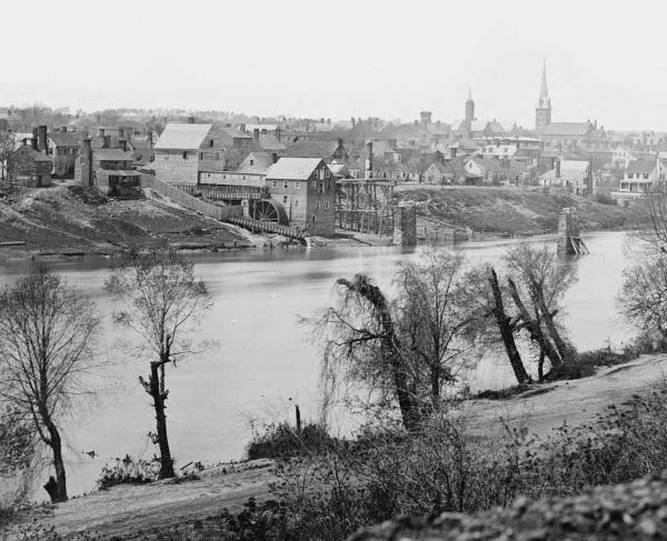 A photograph of Fredericksburg, Virginia, March 1863