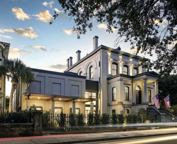 Hodgeson Hall, completed in 1875, houses the Georgia Historical Society