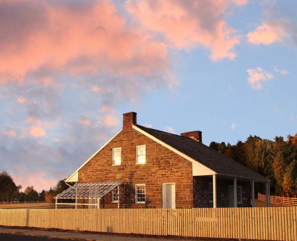 A recent photo of the stone home, known as the Mary Thompson House, at Gen. Robert E. Lee's Gettysburg headquarters.