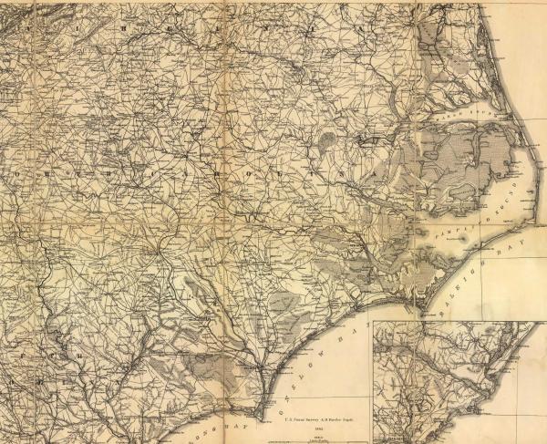 North Carolina, with adjacent parts of Virginia and South Carolina 1865