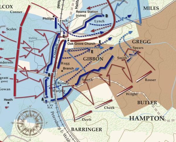 Reams Station | Second and Third Assaults | Aug 25, 1864