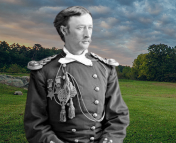 Tome Custer in front of Sailor's Creek Battlefield