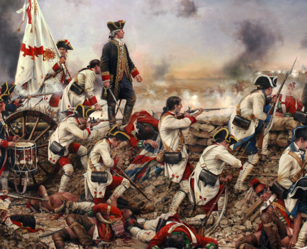 Painting of the Siege of Pensacola