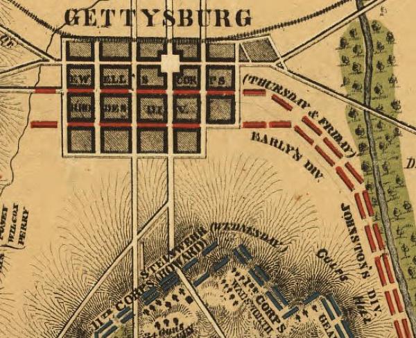 Elliott Burial Map Gettysburg Gettysburg - S.g. Elliott Burial Map | American Battlefield Trust