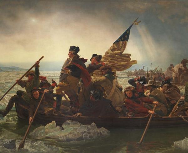 “Washington Crossing the Delaware” by Emanuel Leutze, 1851.