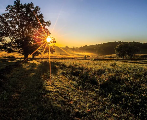 Sunset at East Cemetery Hill, Gettysburg, Pa.