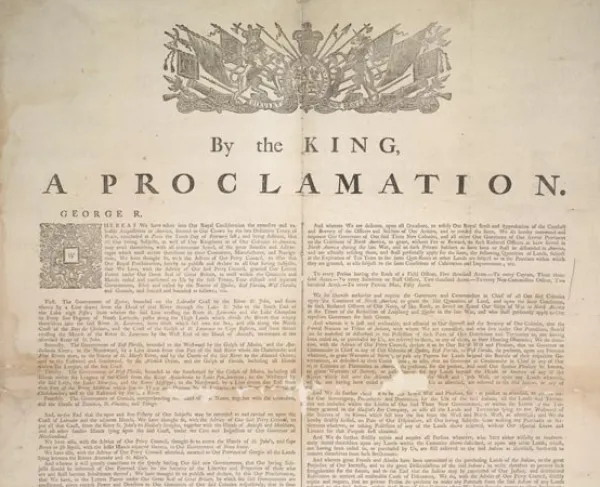 Text of the Proclamation of 1763