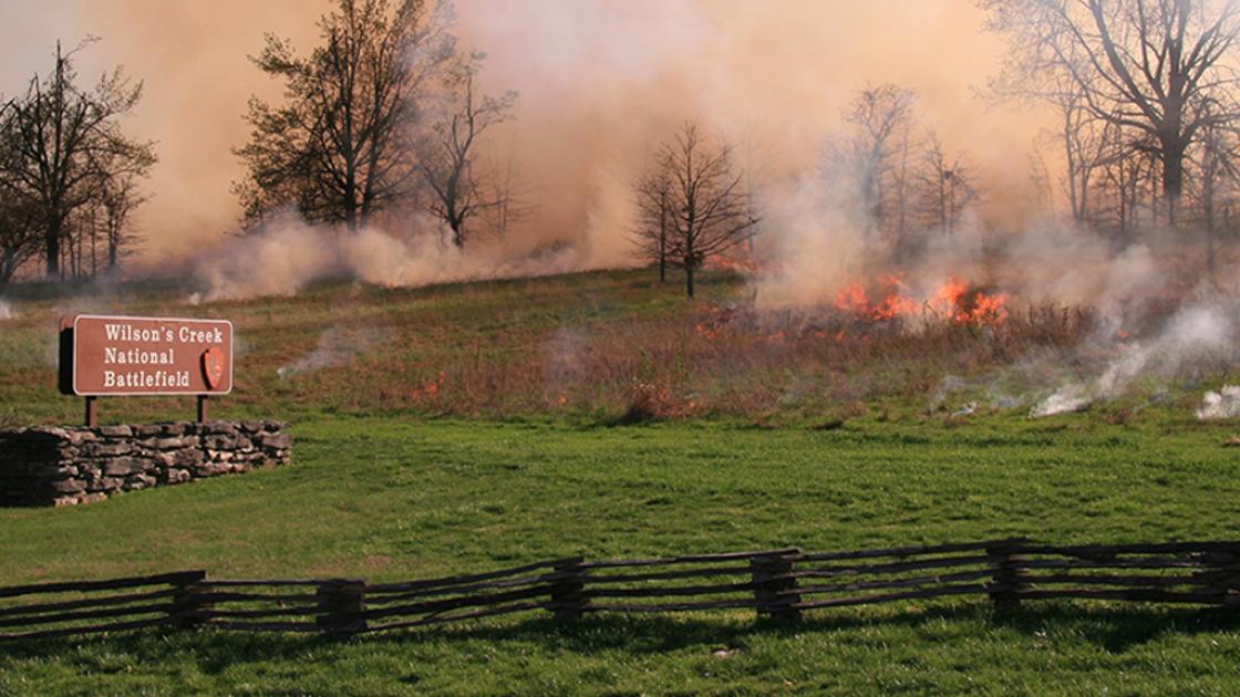 Prescribed Fire at Wilson's Creek National Battlefield, Republic, Mo.