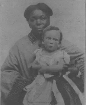 Dolly Johnson, half-sister of Sam, with Andrew Johnson's grandson, Andrew Johnson Stover.