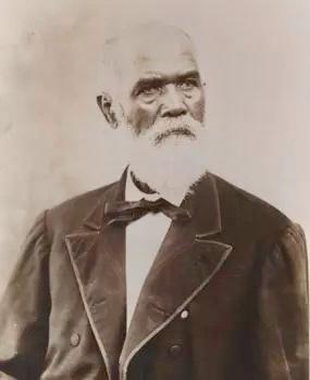 Sam Johnson pictured post-emancipation; Sam was only 13 years old when Andrew Johnson purchased him as his first enslaved person.