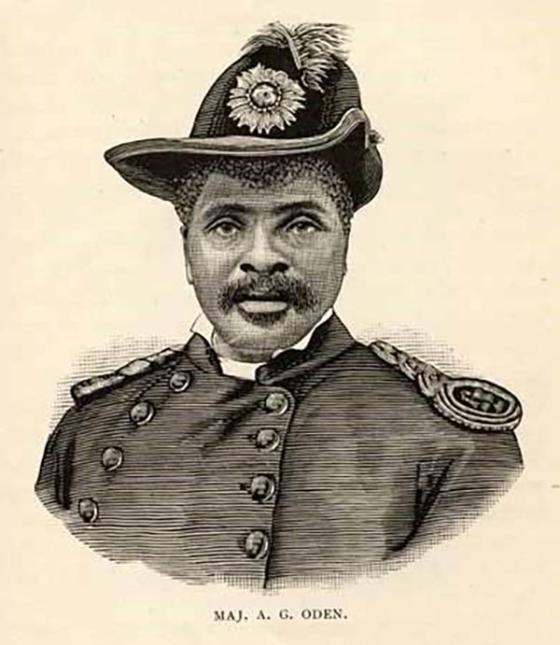 Maj. Allen G. Oden sketched in his GAR uniform