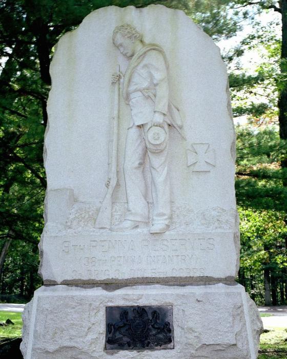 9th Pennsylvania Reserves (38th Pennsylvania) at Gettysburg