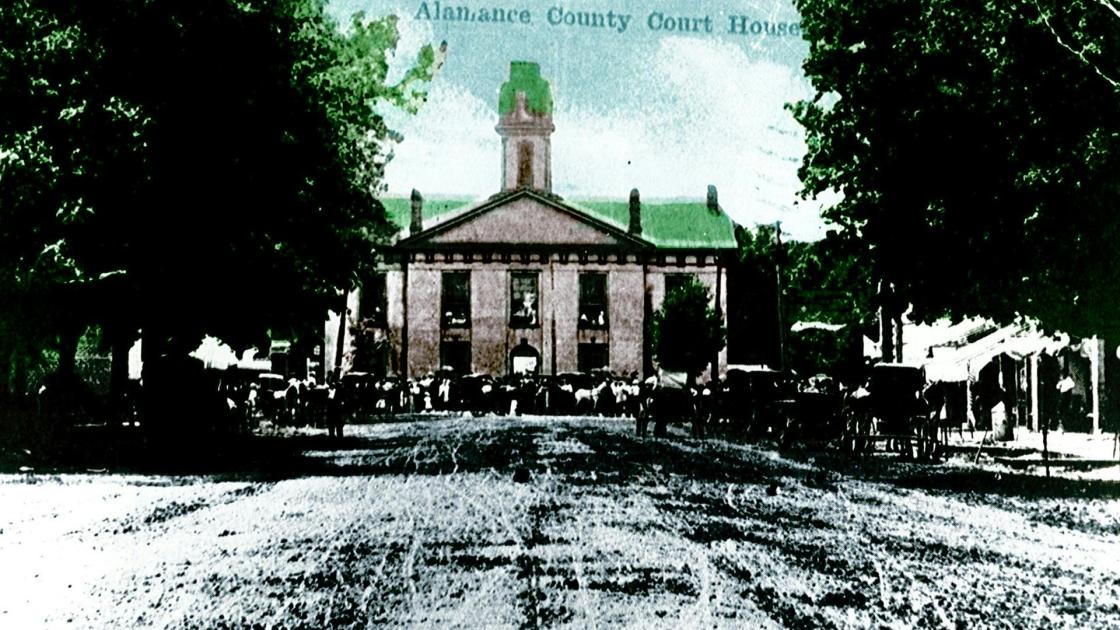 Original Alamance County Court House, c. 1912