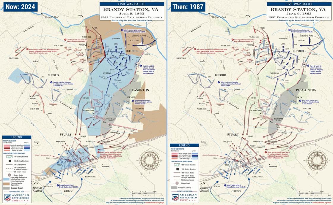 Protected Properties at Brandy Station Battlefield | Now and Then