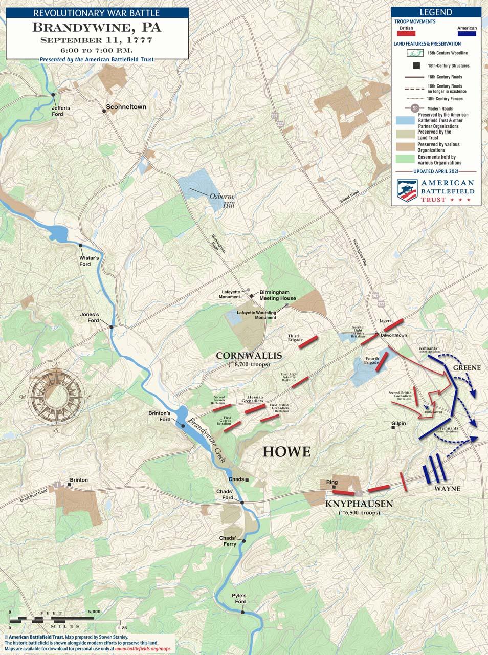 Brandywine Creek Battle Map