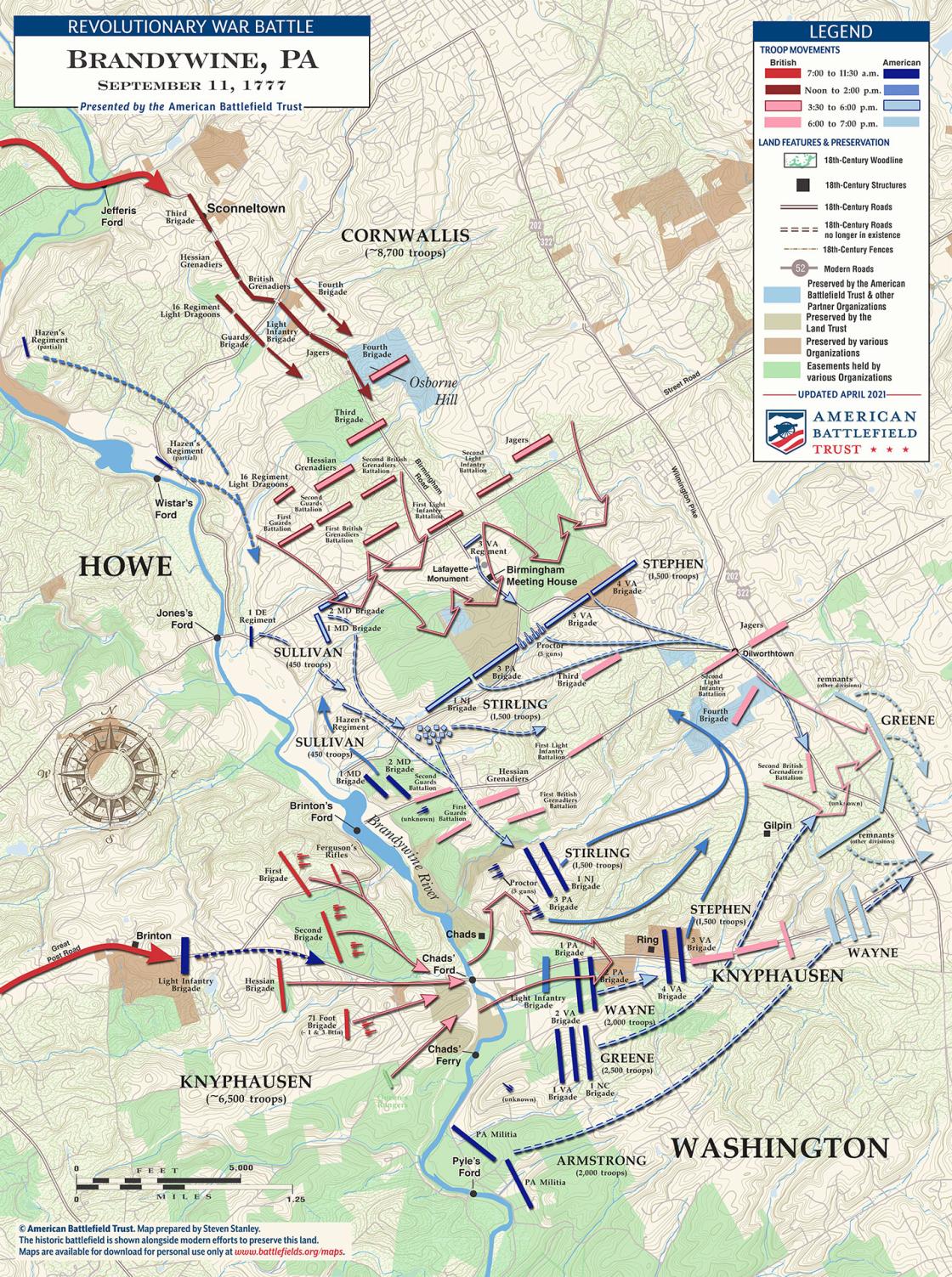 Brandywine Creek Battle Map