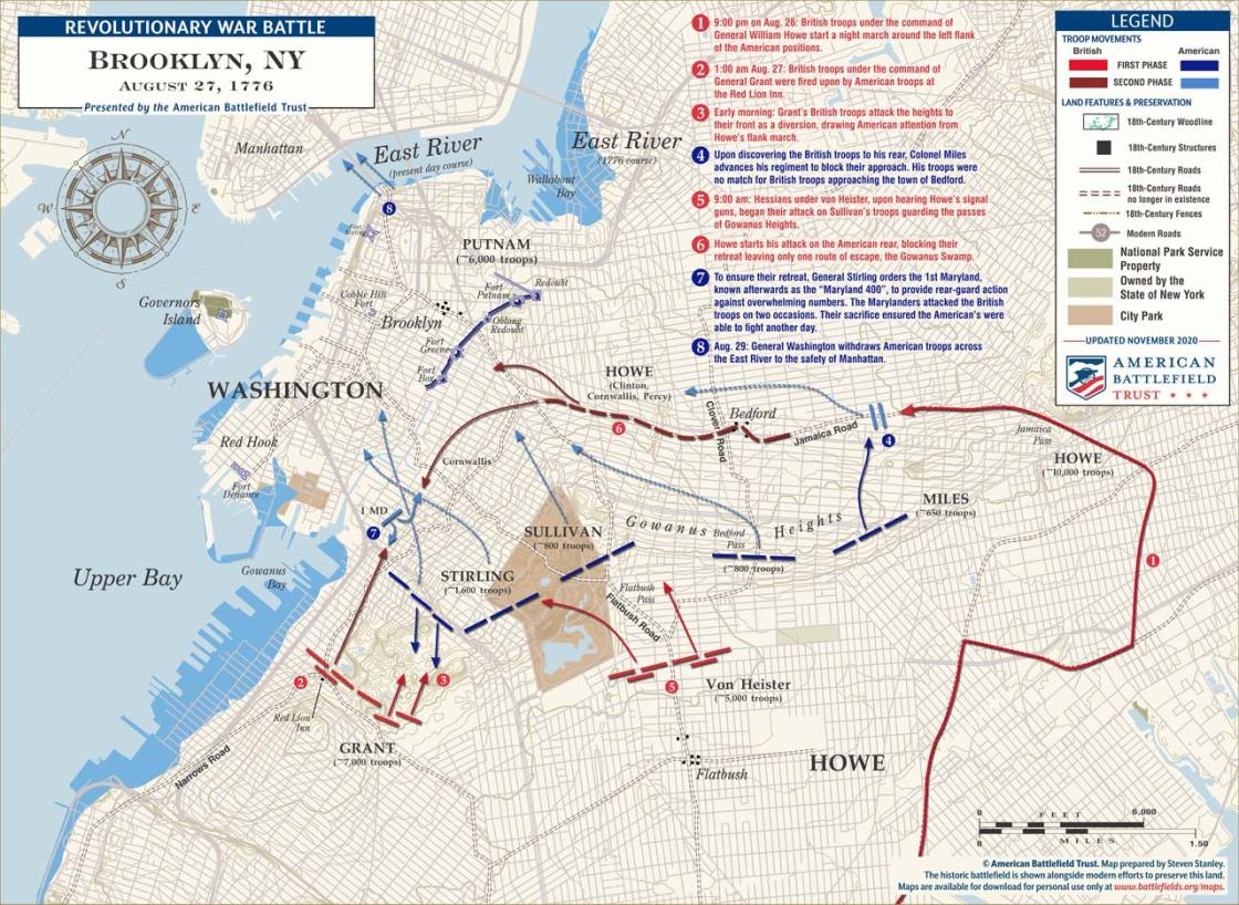 Brooklyn | Aug 27, 1776 | American Battlefield Trust