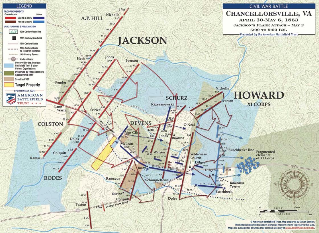 Chancellorsville | Jackson’s Flank Attack | May 2, 1863