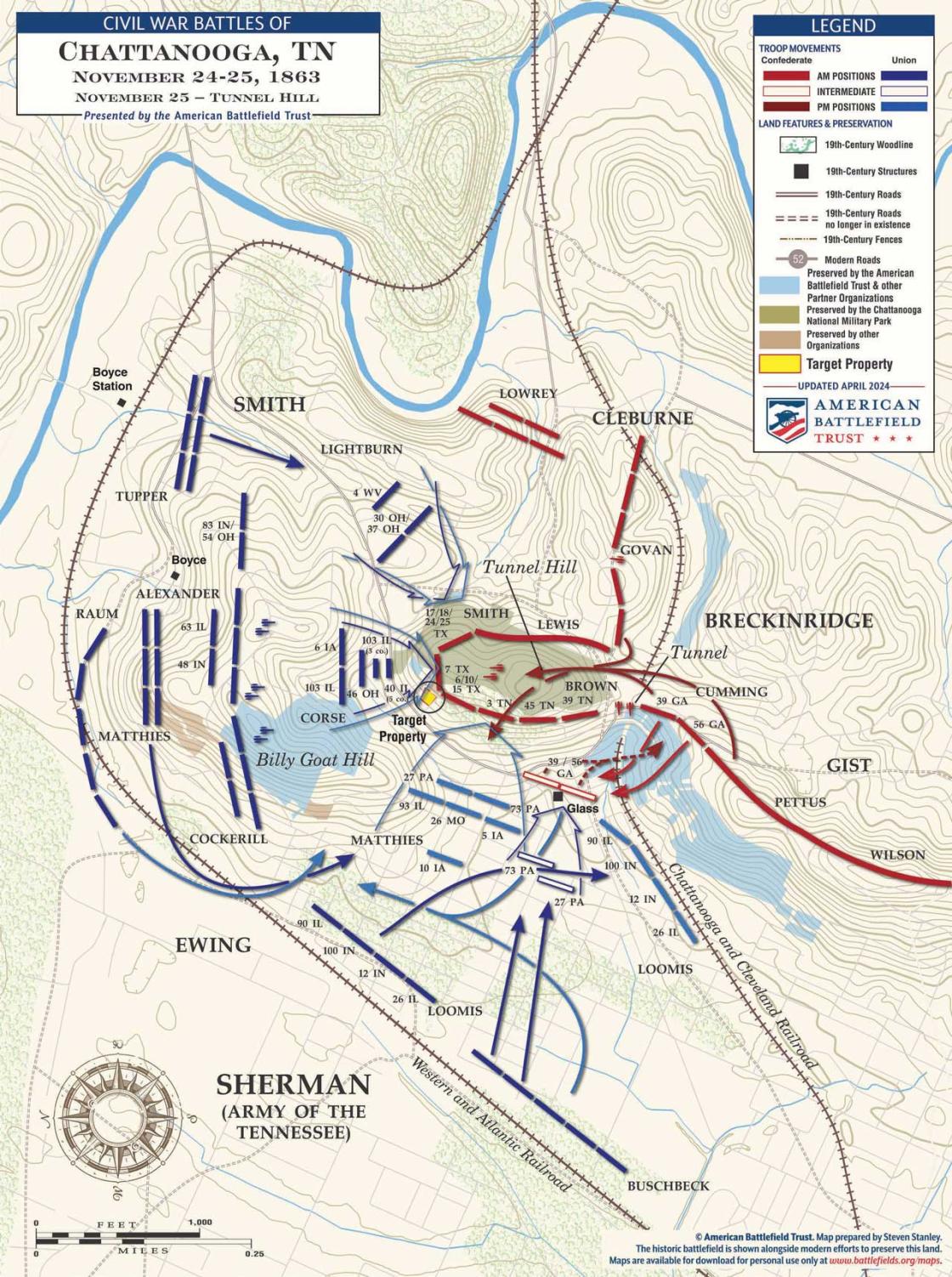 Chattanooga | Fight for Tunnel Hill | Nov 25, 1863