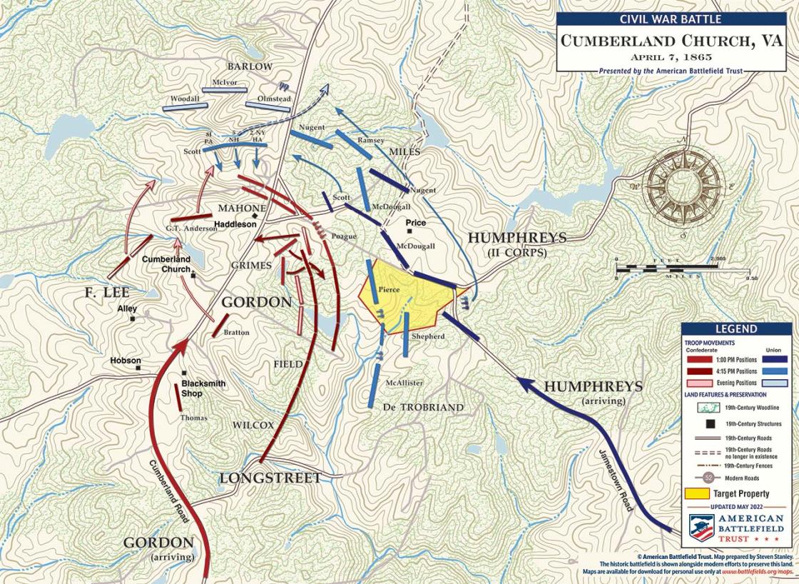 Cumberland Church | Apr 7, 1865 | American Battlefield Trust