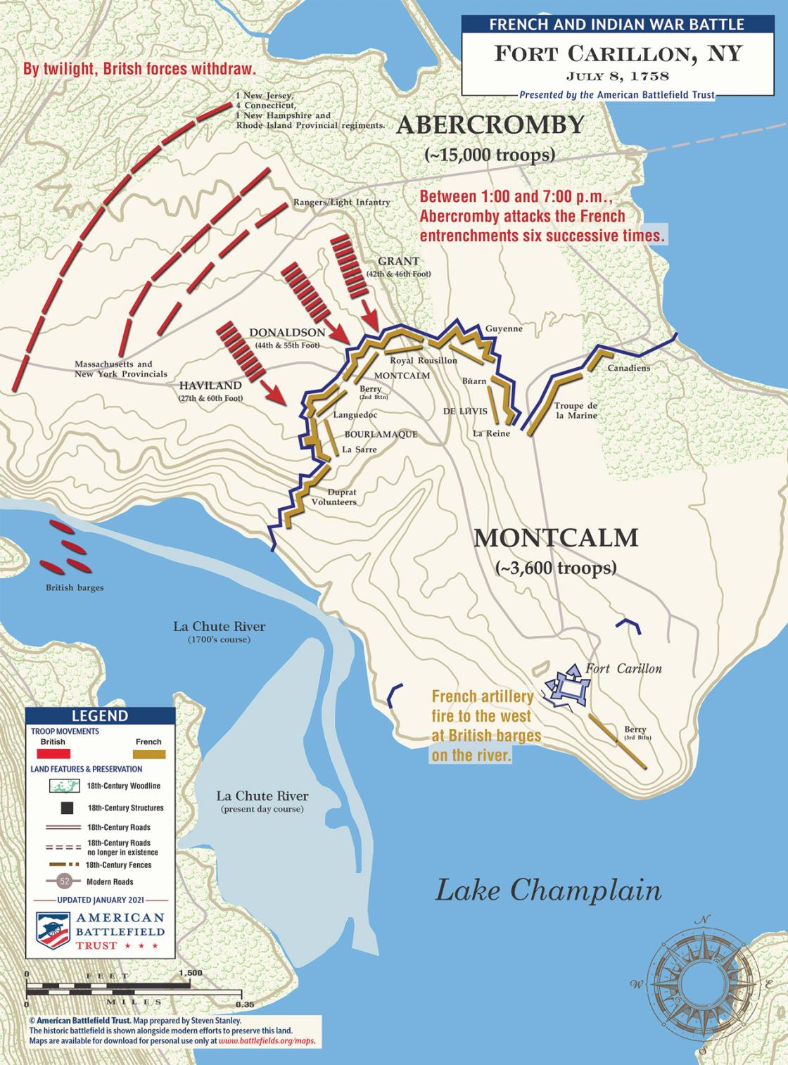 French Map of Fort Carillon [#FM1]