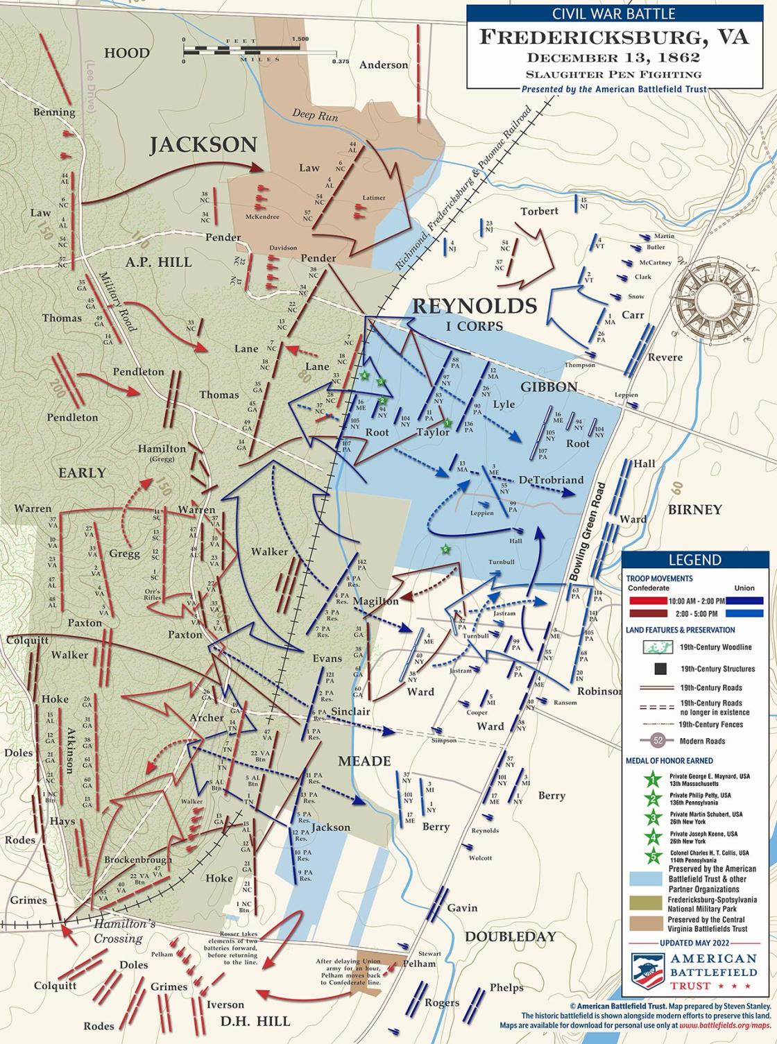 Fredericksburg | Slaughter Pen Fighting | Dec 13, 1862 | American ...