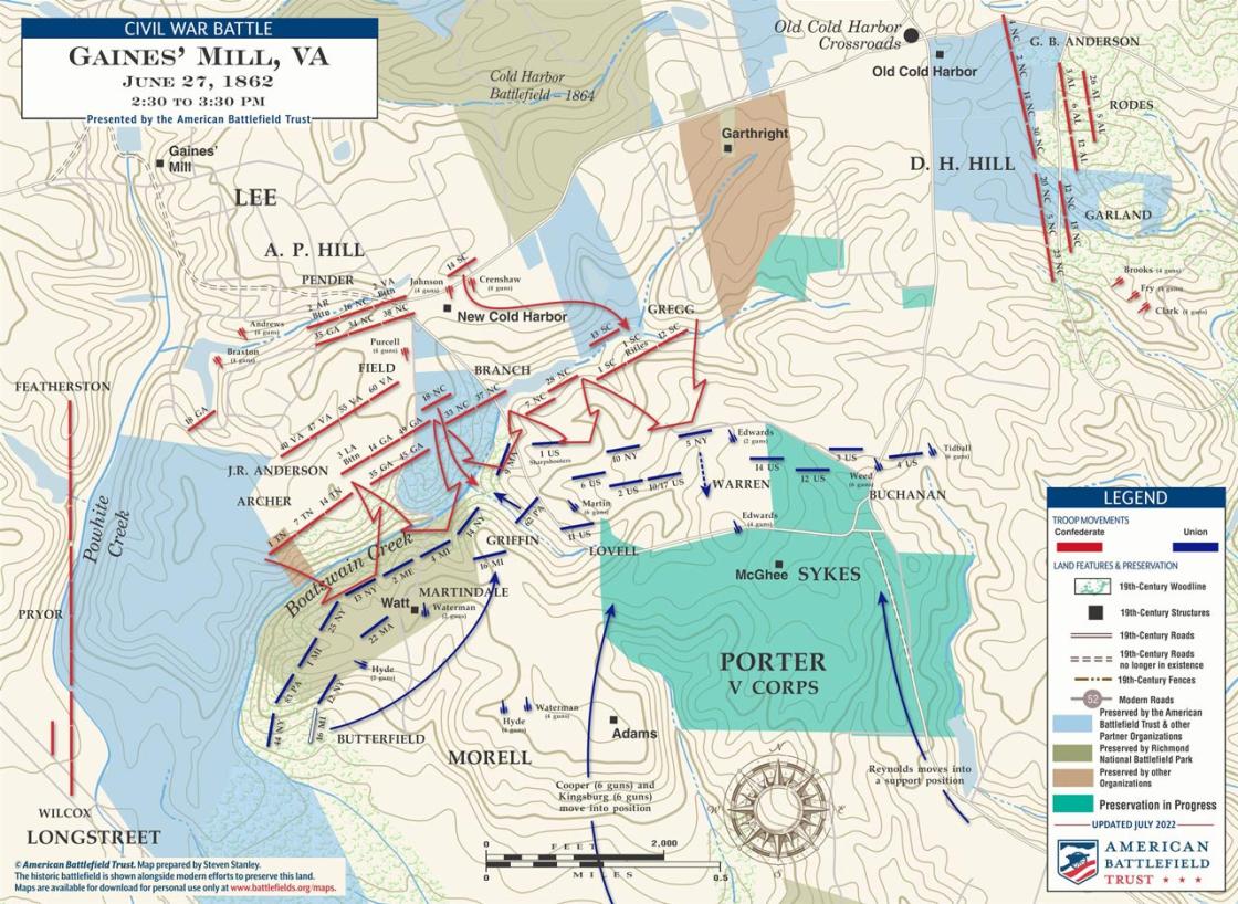 june 27 1862 battle of gaines mill