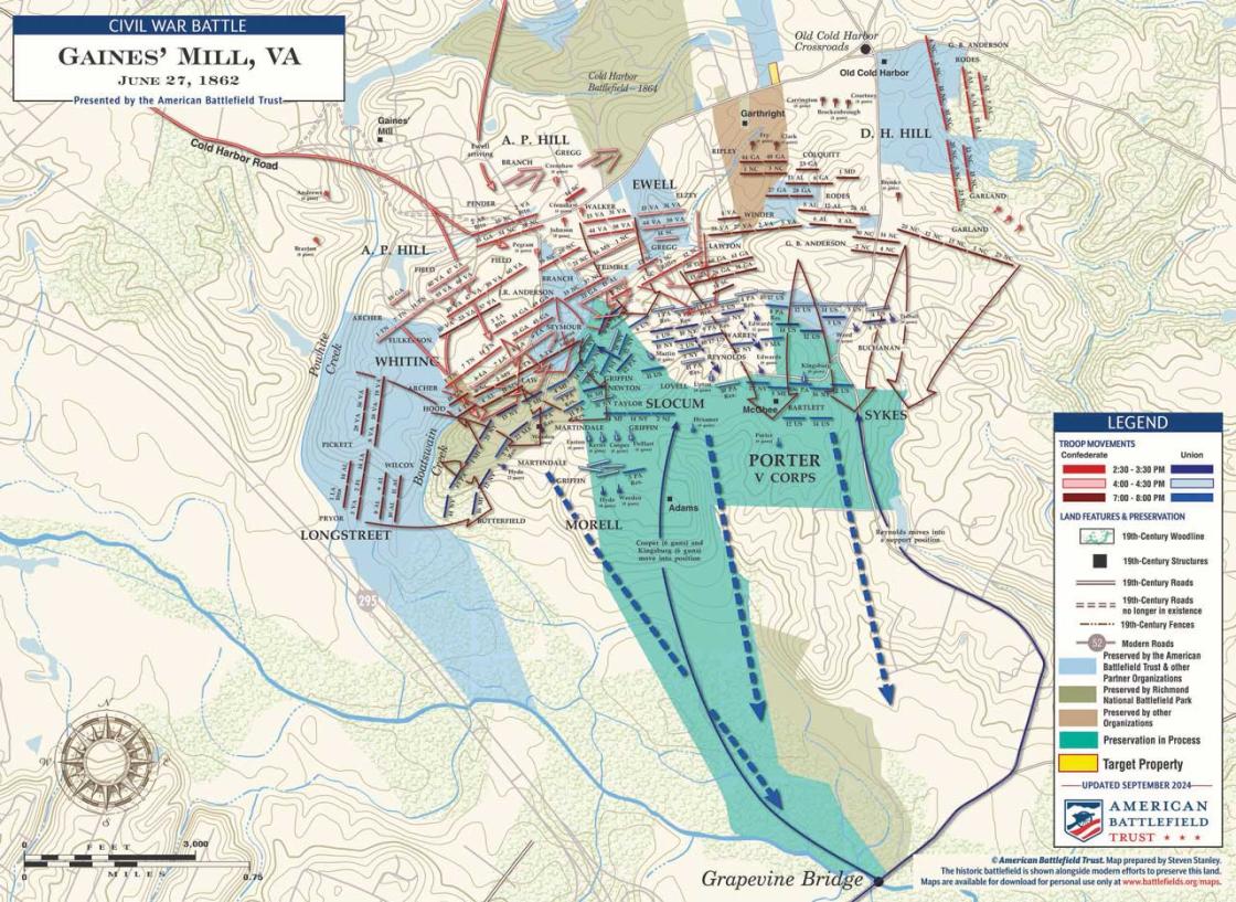 Gaines' Mill & Cold Harbor Preservation Progress in 2024